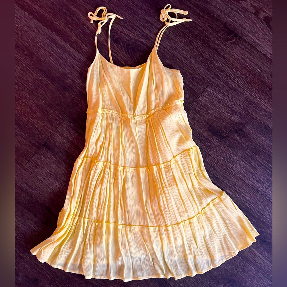 Yellow mini dress